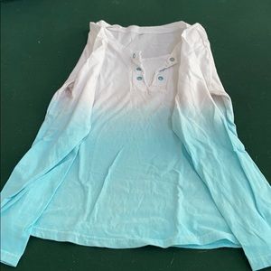 Ombré long sleeve t-shirt